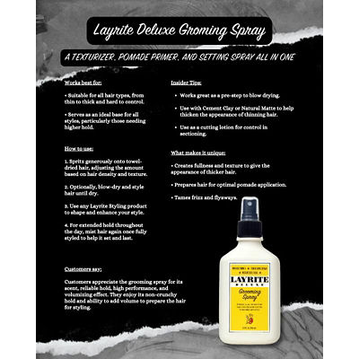 Layrite Deluxe Layrite Grooming Spray 3