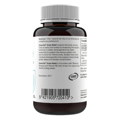 GreenLife 舒压配方 | 印度人参 + 西伯利亚人参 (60粒胶囊) 3