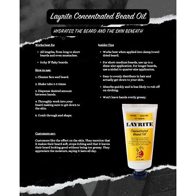 Layrite Deluxe Layrite Concentrated Beard Oil 56ml 3