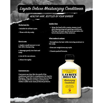 Layrite Deluxe Layrite Moisturizing Conditioner 300ml 4