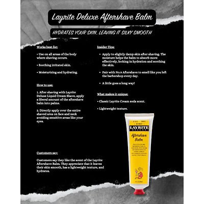 Layrite Deluxe Layrite Aftershave Balm 118ml 4