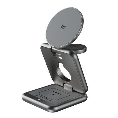SKYZER SZCC617GY | Qi2.2 25W 3-in-1 Foldable Wireless Charger 4