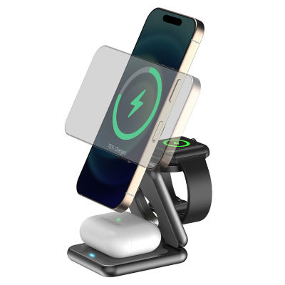SKYZER SZCC617GY | Qi2.2 25W 3-in-1 Foldable Wireless Charger 5