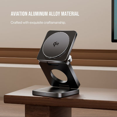 Skyzer CC617 Mag Charge Qi2 3-In-1 Foldable Wireless Charger 8