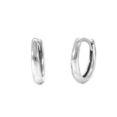 Goldheart Arden White Gold Hoop Earrings 1