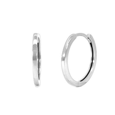 Goldheart Arden White Gold Hoop Earrings 1