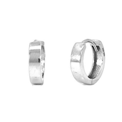 Goldheart Arden White Gold Hoop Earrings 1