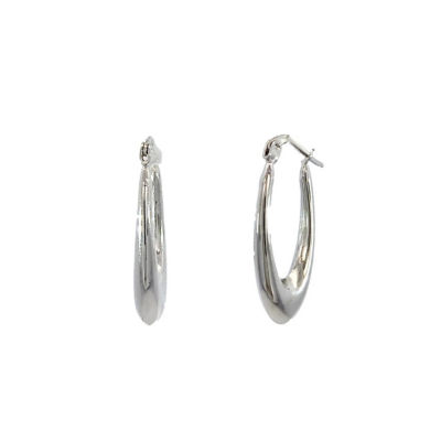 Goldheart Arden White Gold Hoop Earrings 1
