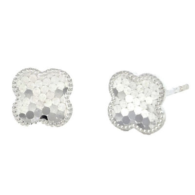 Goldheart Arden White Gold Clover Earrings 1