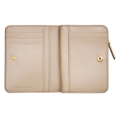 MARC JACOBS THE MINI COMPACT WALLET - CLOUD WHITE 3