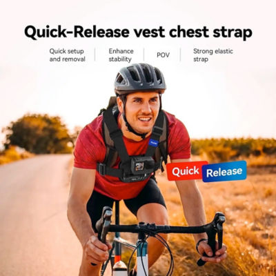 Telesin Vest Chest Strap Mount 4 Action Camera 10