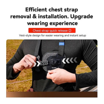 Telesin Vest Chest Strap Mount 4 Action Camera 8