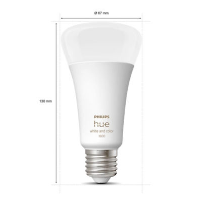 Philips Hue White and Color Ambiance A67 E27 Smart Bulb 1600 Lumen 3