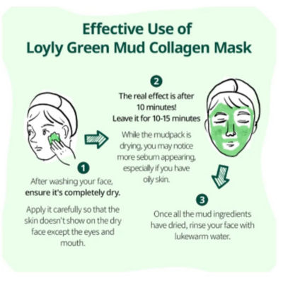 Torhop Loyly Green Mud Collagen Mask 90g 8