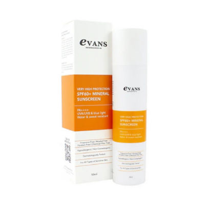 Evans Very High Protection SPF60+ Mineral Sunscreen 50ml