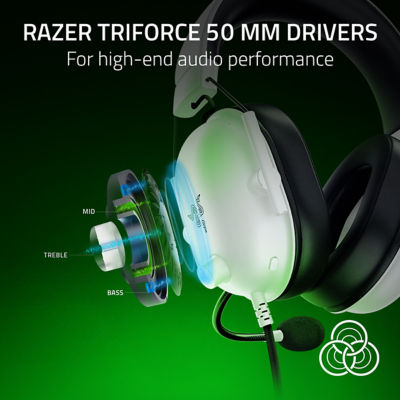 Razer Blackshark V2 X（Xbox 授权）有线游戏机黑色电竞耳机 2