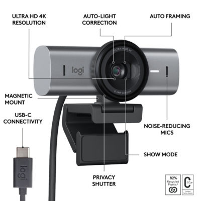 Logitech MX Brio 4K Ultra HD Webcam 7