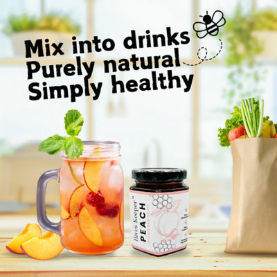 Hives Keeper Radiant Detox Raw Honey Gift Set (Yuzu + Peach) 250g x 2 5