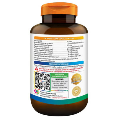 Holistic Way 强化消化酶 — 素食 (60 粒素胶囊) 3
