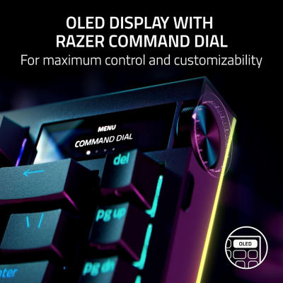Razer BlackWidow V4 Pro 75% - OLED 无线热插拔游戏键盘 - 美国布局 3