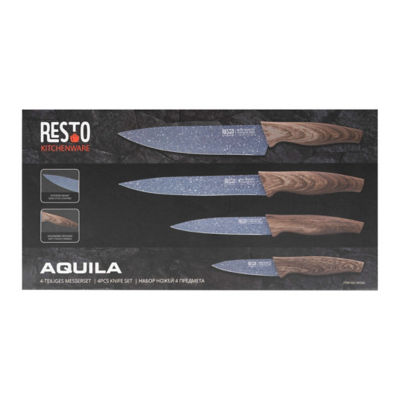 RESTO KITCHENWARE AQUILA 95503 4 PCS KNIFE SET 18