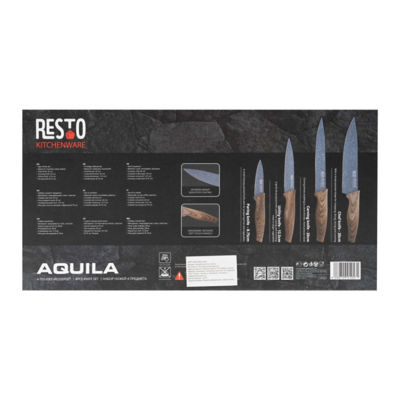 RESTO KITCHENWARE AQUILA 95503 4 PCS KNIFE SET 19
