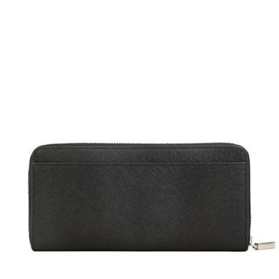 BRAUN BÜFFEL Braun Buffel Canva Zip Long Wallet in Black 3