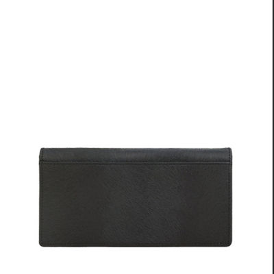 BRAUN BÜFFEL Braun Buffel Canva Bifold Long Wallet with Zip Compartment in Black 3