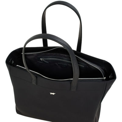 BRAUN BÜFFEL Braun Buffel Canva Large Tote Bag in Black 4