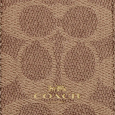 COACH ID Lanyard In Signature Canvas Tan/Brown CZ285 3