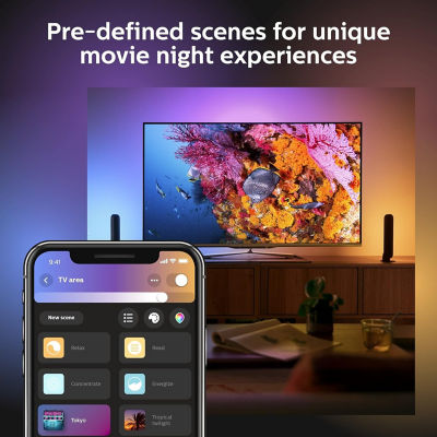 Philips Hue Play Bar Lights Duo Pack - Black 12
