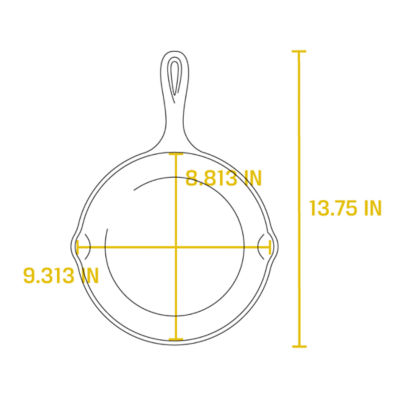 Lodge Classic Seasoned Cast Iron Skillet (9"/22.86cm) 5