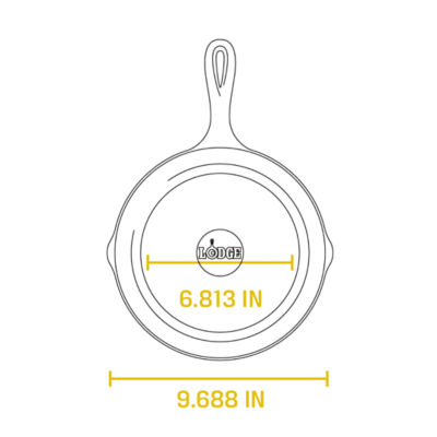 Lodge Classic Seasoned Cast Iron Skillet (9"/22.86cm) 6