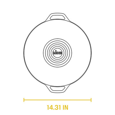 Lodge Cast Iron Wok (14"/35.56cm) 5