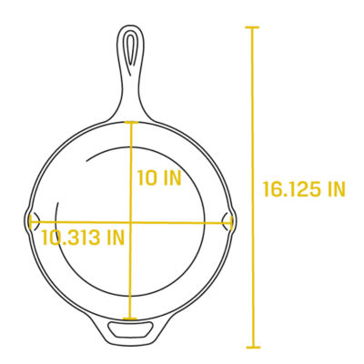 Lodge Classic Seasoned Cast Iron Skillet (10.25"/26.04cm) 6