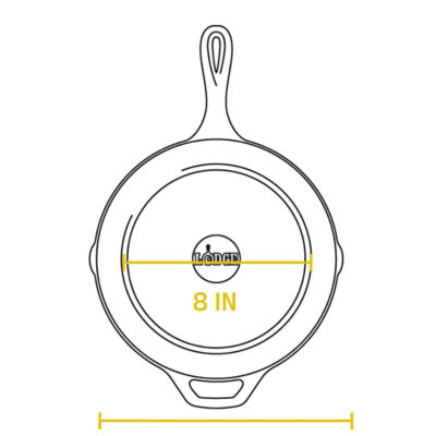 Lodge Classic Seasoned Cast Iron Skillet (10.25"/26.04cm) 7