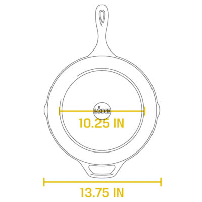 Lodge Classic Seasoned Cast Iron Skillet (13.25"/33.66cm) 5