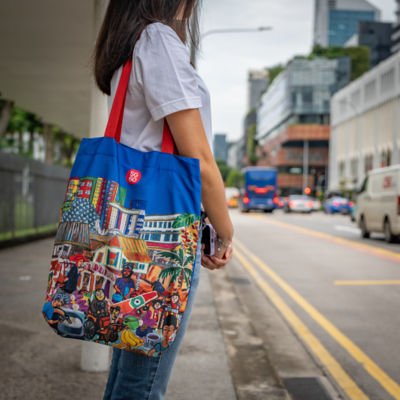 JOURNEY THREADS OF SINGAPORE COLLECTION - SOFT CANVAS TOTE BAG 4
