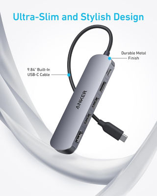 Anker 5-in-1 USB C Hub USB 3.0 PD Media Hub Adapter A8357 4