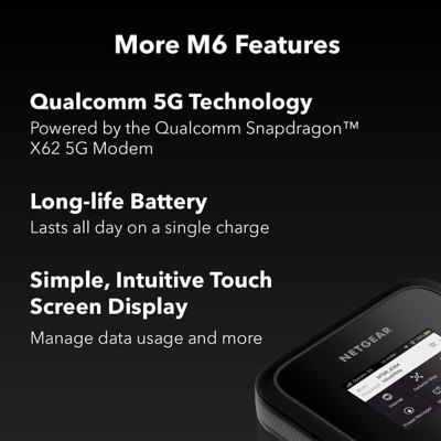NETGEAR Nighthawk M6 5G WiFi 6 Mobile Hotspot Router (MR6110) 7
