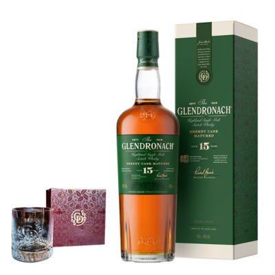 Buy The Glendronach Aged 15 Years with Rock Glass Online in
