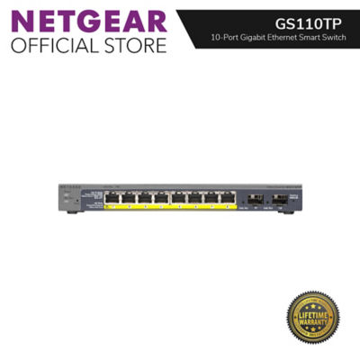NETGEAR GS110TP 8-Port Gigabit Ethernet Smart Managed Pro PoE Switch 2