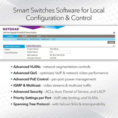 NETGEAR GS110TP 8-Port Gigabit Ethernet Smart Managed Pro PoE Switch 4