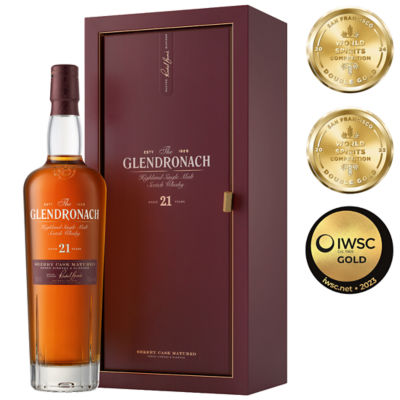 GLENDRONACH [Bundle] 1x The Glendronach Aged 21 Years + 1x Free Rock Glass 5