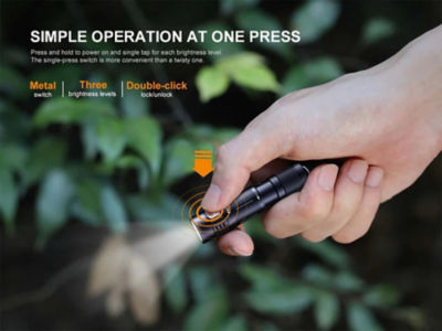 Fenix E05R 400 Lumens Rechargeable Keychain Flash Light 5
