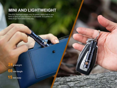 Fenix E05R 400 Lumens Rechargeable Keychain Flash Light 9