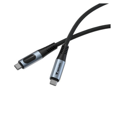 Verbatim Sync & Charge Cable 240W USB-C to USB-C with LED Display (SCC4-CCD240) 3