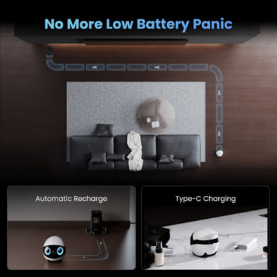 Enabot Ebo AIR 2 Plus Smart Familybot Remote Robot CCTV for Family 8