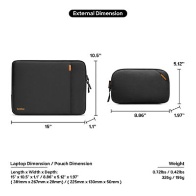 Tomtoc Defender - A13 Laptop Sleeve Kit 16" 9