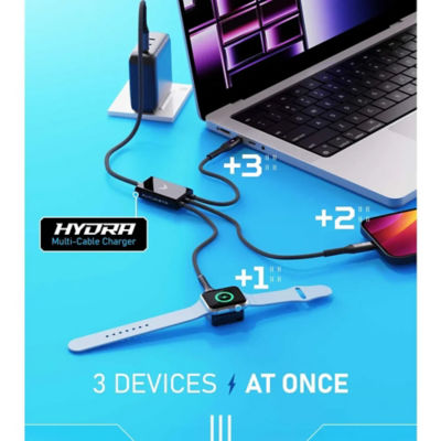 Futurizta Hydra 100W Triple Type-C Multi Cable 1.5m (LED) 7